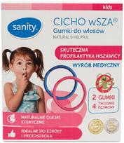 Plaukų gumytė Sanity Kids, mėlyna sp./rožinė sp., 2 vnt.