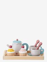Bloomingville - Gentrim Play Set, Food, Grey, Plywood Set Of 8 - Kavos ir arbatos rinkiniai - Marga / raštuota