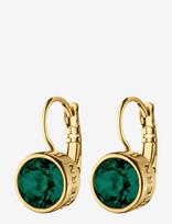 Dyrberg/Kern - Louise Sg Emerald Green - Kabantys auskarai - Žalia