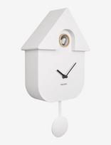 KARLSSON - Wall Clock Modern Cuckoo Abs Ochre Yellow - Sieninis laikrodis - Balta