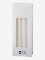 Kunstindustrien - White Taper Candles, 20 Cm, 8 Pack - Žvakė - Balta