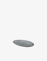 Broste Copenhagen - Plate Oval Nordic Sea - Serviravimo lėkštė - Mėlyna