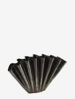 House Doctor - Vase, Hdflood, Antique Brown - Tulpių vaza - Juoda