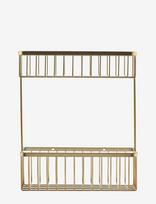 House Doctor - Basket, Hdbath, Double, Brushed Bra - Vonios lentyna - Aukso