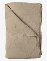 C'est Bon - Bedspread Cotton W Linentassels - Lovatiesė - Žalia