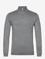 ONLY & SONS - Onswyler Life Reg 14 Half Zip Knit Noos - Megztinis su užtrauktuku - Pilka