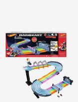 Hot Wheels - Mario Kart Rainbow Road Raceway Set With 2 Toy Vehicles In 1:64 Scale, 8 Feet Of Track - Lenktynių trasos - Marga / raštuota