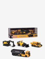 Majorette - Volvo 4 Pieces Giftpack - Statybiniai automobiliai - Marga / raštuota