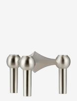 STOFF Nagel - Nagel Candle Holder - Brushed Chrome - Žvakidė - Sidabro