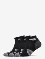 PUMA Golf - Puma Essential 1/4 Cut 3 Pair Pack - Futbolo kojinės iki kulkšnių - Juoda