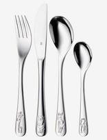 WMF - Safari 4 Pcs. Kids Set - Stalo įrankių rinkinys - Sidabro