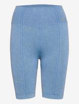 Aim´n - Washed Denim Seamless Biker Shorts - Dviratininko šortai - Mėlyna
