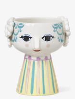 Bjørn Wiinblad - Eva Candle Holder H9.5 Cm Light Blue - Žvakių laikiklis - Marga / raštuota