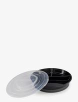 Twistshake - Twistshake Divided Plate 6+M Black - Lėkštės - Juoda