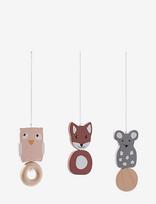 Kid's Concept - Baby Gym Figures Wood Edvin - Lavinamasis stovelis - Marga / raštuota