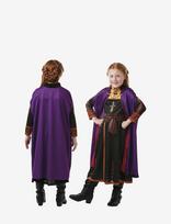 Frozen - Costume Rubies Anna Travel Dress L 128 Cl - Personažų kostiumas - Marga / raštuota
