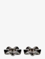 Sagaform - Signe Candleholder 2-Pack - Žvakidė - Sidabro