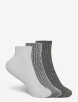 Minymo - Baby 2X2 Rib Sock (3-Pack) - Kūdikių kojinės - Pilka