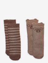 Minymo - Baby Sock (2-Pack) - Kūdikių kojinės - Marga / raštuota