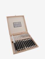 Jean Dubost - Laguoile Lf Cutlery Set 12 Pces - Stalo įrankių rinkinys - Juoda