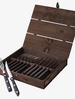 Gense - Steak Cutlery Old Farmer Classic - Kepsnio stalo įrankiai - Juoda