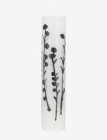Kunstindustrien - Wax Alter Candles 5 X 25- Black Wild Flowers - Vaškinė žvakė - Marga / raštuota