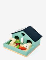 Tender Leaf - Dollhouse Set - Pet Rabbit - Medinė figūrėlė - Marga / raštuota