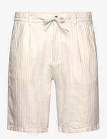 Lindbergh - Linen Blend Herringbone Short - Laisvalaiko marškiniai - Balta
