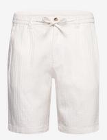 Lindbergh - Linen Blend Herringbone Short - Laisvalaiko marškiniai - Balta