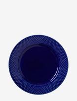 Lyngby Porcelæn - Rhombe Color Lunch Plate - Vakarienės lėkštės - Mėlyna