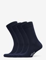 TOPECO - Socks 4P, Bamboo - Įprastos kojinės - Tamsiai mėlyna