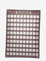 Gift Republic - 100 Beers - Kalendoriai ir užrašų knygelės - Marga / raštuota