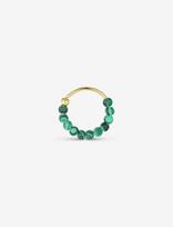 Jane Koenig - Bermuda Malachite Twist, Gold-Plated Sterling Silver - Auskarai - Žalia