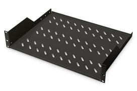 Kitos prekės Digitus  2U Fixed Shelf for Racks DN-19 TRAY-2-SW Black