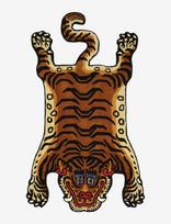 Bongusta - Tiger Rug Large - Vilnonis kilimėlis - Marga / raštuota