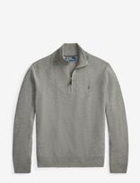 Polo Ralph Lauren - Wool Quarter-Zip Sweater - Megztinis su užtrauktuku - Pilka