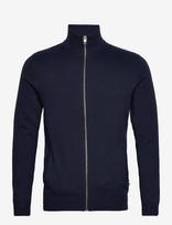 Jack & Jones - Jjeemil Knit Turtle Zip Cardigan Noos - Megztinis su užtrauktuku - Tamsiai mėlyna