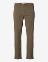 Selected - Slm175-Slim New Miles Flex Pant Noos - Chino stiliaus kelnės - Chaki spalva