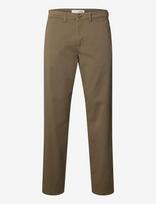 Selected - Slm196-Straight New Miles Flex Pant Noos - Chino stiliaus kelnės - Chaki spalva
