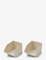 Liewood - Rosemary Desktop Organizer S 2-Pack - Sandėliavimo dėžė - Kreminė spalva
