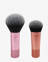 Real Techniques - Real Techniques Mini Brush Duo - Makiažo pagrindo šepetėlis - Rožinė