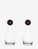 Sagaform - Nature Oil/Vinegar Bottles With Cork Stoppers, 2-Pcs - Vyno grafinai ir dekanteriai - Nude