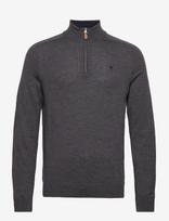 Morris - Merino John Zip - Megztinis su užtrauktuku - Pilka