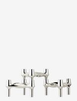 STOFF Nagel - Stoff Nagel Bmf Candle Holder (Set With 3 Pcs) - Žvakidė - Sidabro