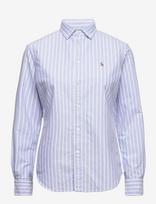 Polo Ralph Lauren - Slim Fit Striped Oxford Shirt - Marškinėliai ilgomis rankovėmis - Mėlyna