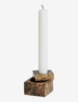 WOUD - Jeu De Dés 1 Candle Holder - Žvakių laikiklis - Ruda