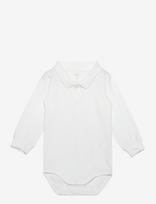 Name It - Nbmholger Ls Polo Body Noos - Marškinėliai ilgomis rankovėmis - Balta