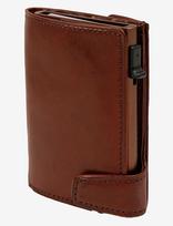 Tony Perotti - Furbo Cardholder W/ Banknote And Coin Pocket - Klasikinė piniginė - Ruda