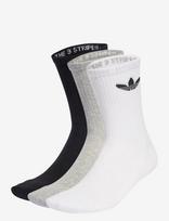 Adidas Originals - Tr Crew S 3P - Įprastos kojinės - Balta