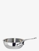 Mauviel - Sauter Pan Plump Cook Style 3,2 Liter 24 X 8 Cm Steel Stainl - Troškintuvas - Sidabro